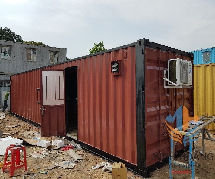 Container quầy cafe 40feet có phòng ngủ - C415